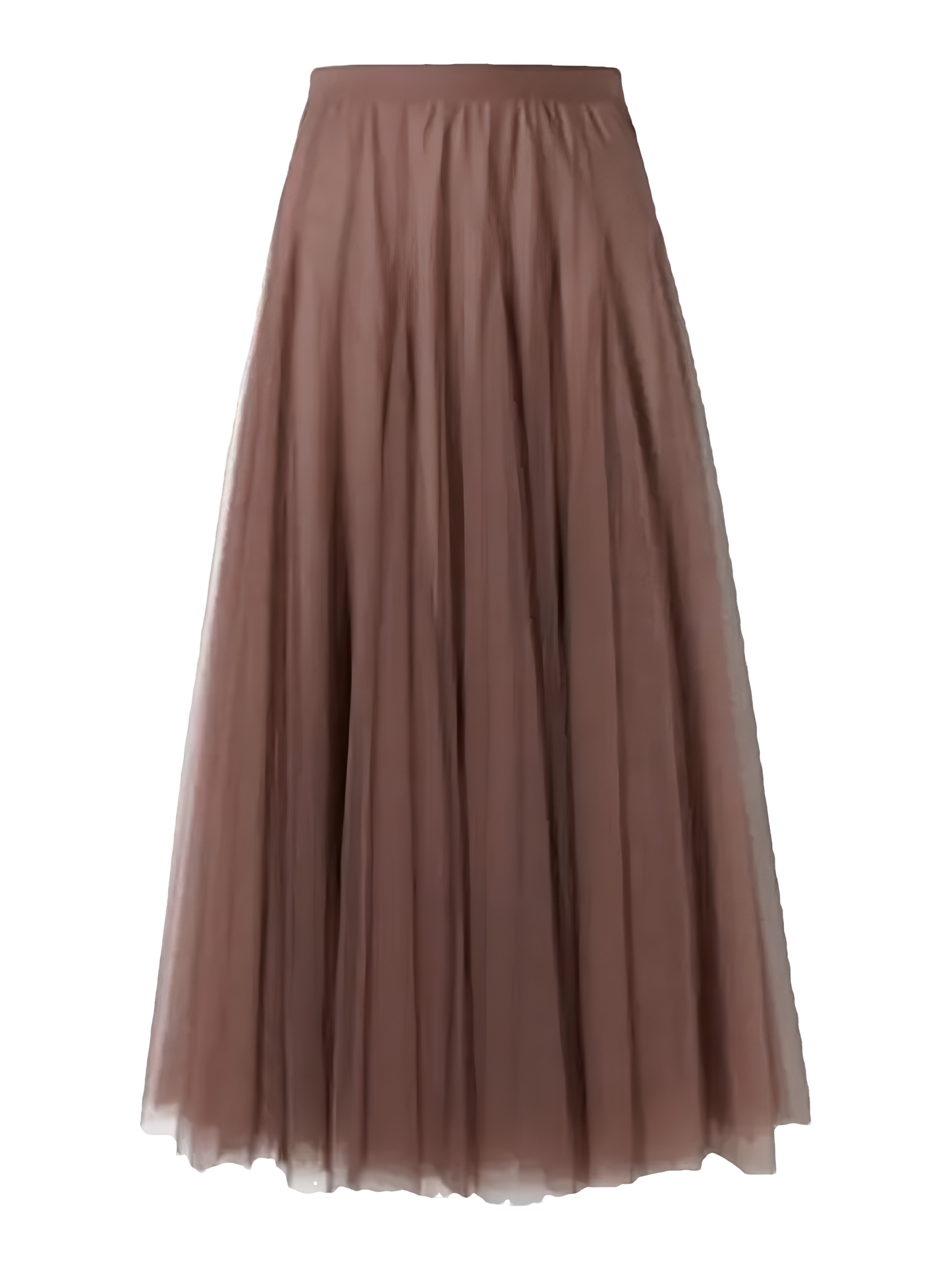 Coffee Color Mesh Tutu Skirt