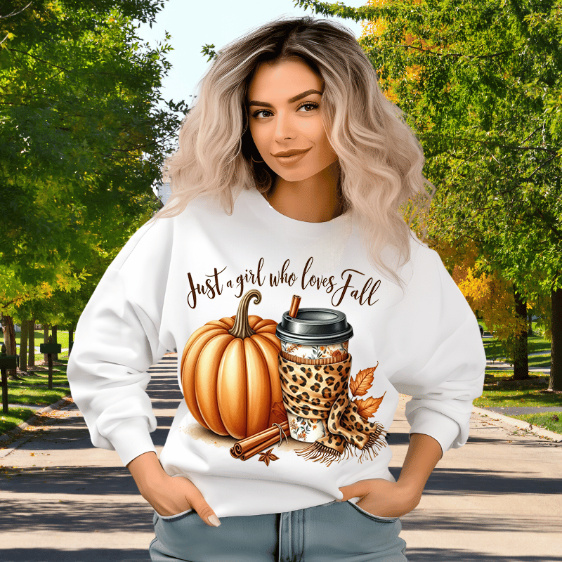 Just A Girl Who Loves Fall | Women's Fall Sweatshirt