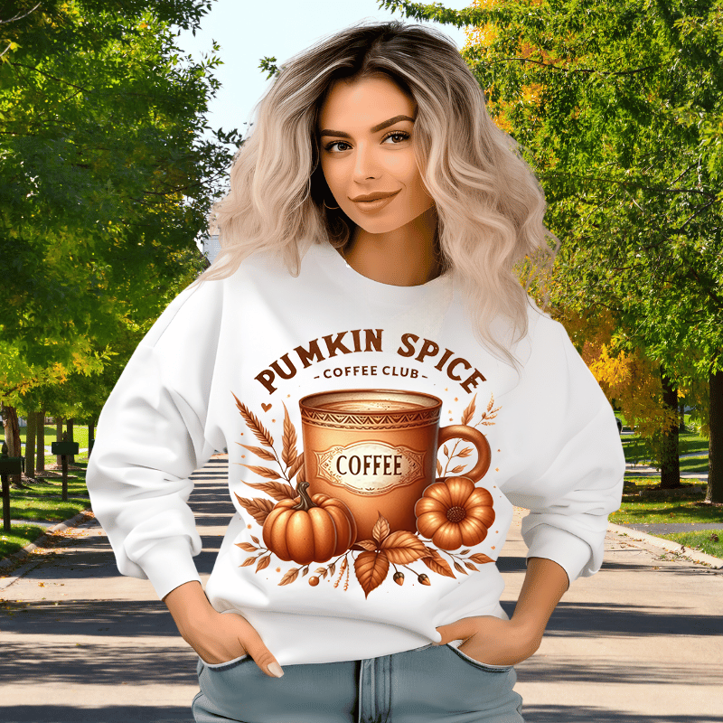 Pumpkin Spice Coffee Club | Women's Fall Sweatshirt