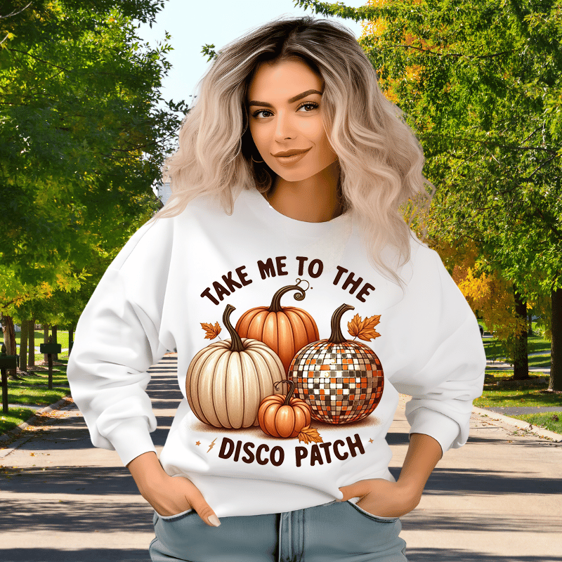 TAKE ME TO THE DISCO PATCH | Women's Fall Sweatshirt