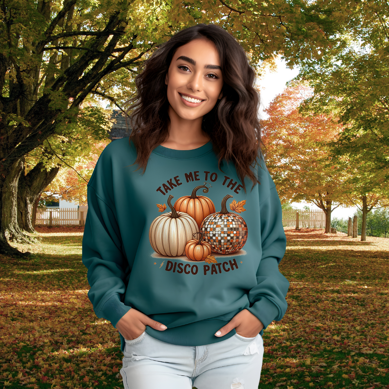 TAKE ME TO THE DISCO PATCH | Women's Fall Sweatshirt