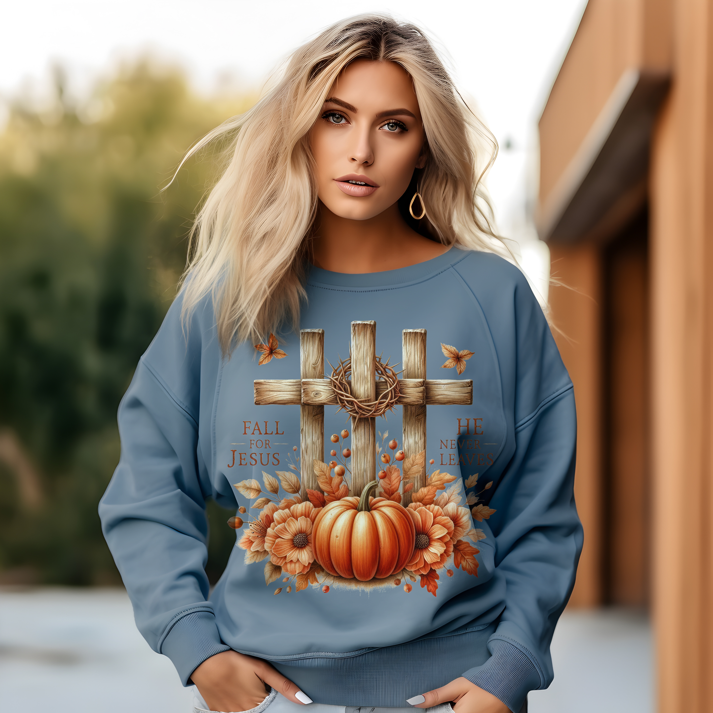 Fall For Jesus | Women's Fall Sweatshirt