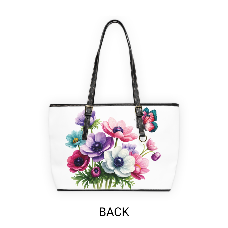 Anemone Print Tote Bag to Match Tumbler Drinkware