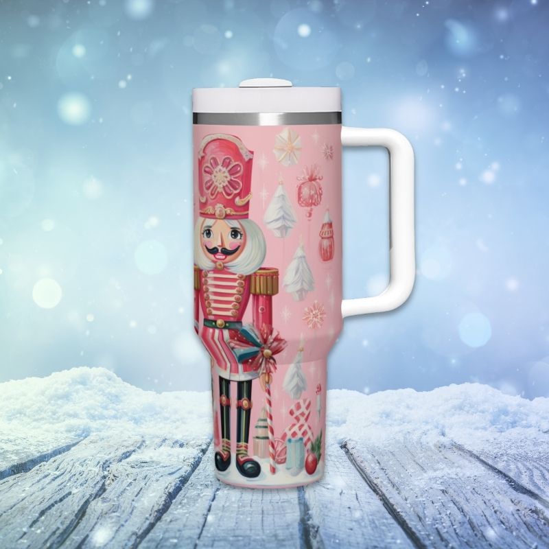 2 Pink Girl Nutcrackers | 40 oz Tumbler