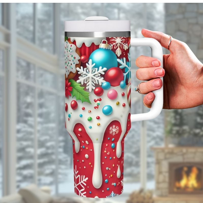 Christmas Candy Soda 40 oz Tumbler