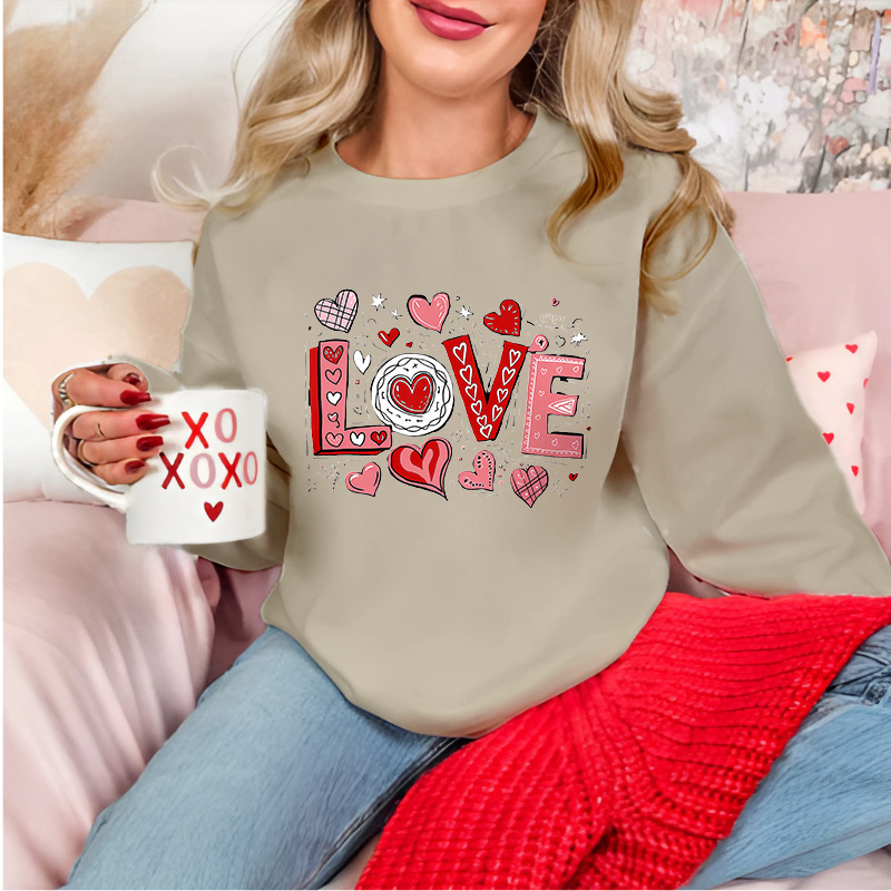 LOVE Hippie Retro | Women Valentine Sweatshirt