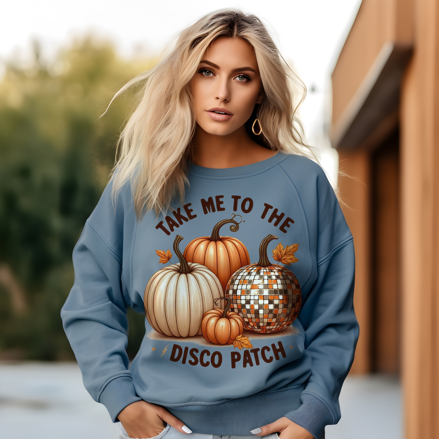 TAKE ME TO THE DISCO PATCH | Women's Fall Sweatshirt
