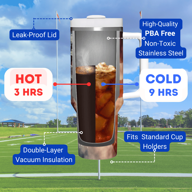 a diagram of a cold beverage in a tall glass