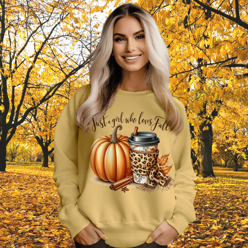 Just A Girl Who Loves Fall | Women's Fall Sweatshirt
