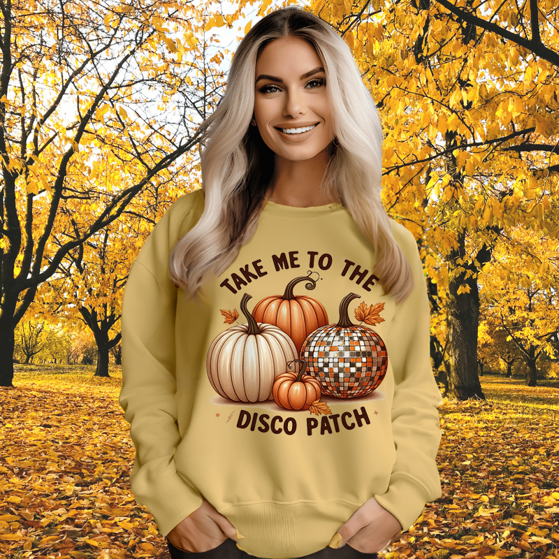 TAKE ME TO THE DISCO PATCH | Women's Fall Sweatshirt