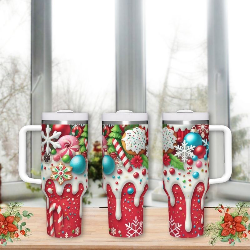 Christmas Candy Soda 40 oz Tumbler