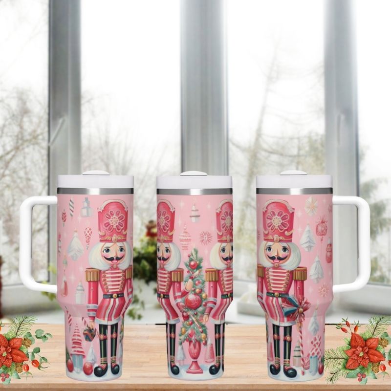 2 Pink Girl Nutcrackers | 40 oz Tumbler