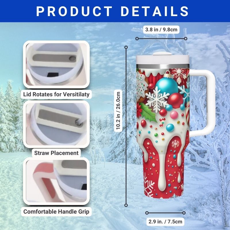 Christmas Candy Soda 40 oz Tumbler