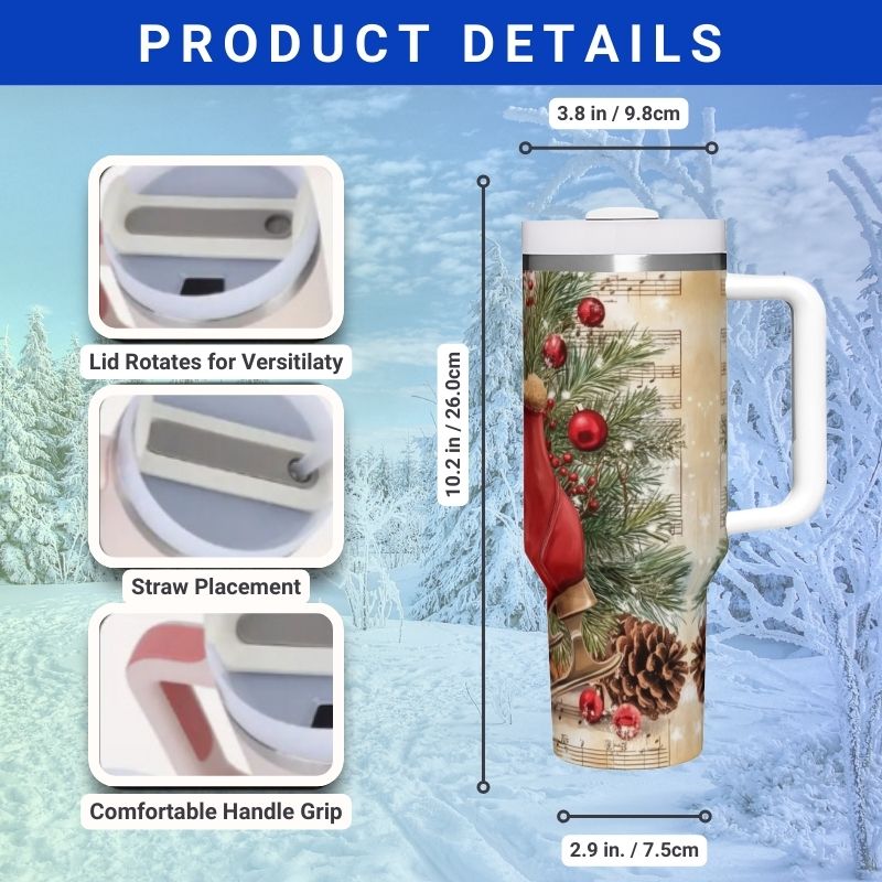 Vintage Red Ice Skates | 40 oz Tumbler