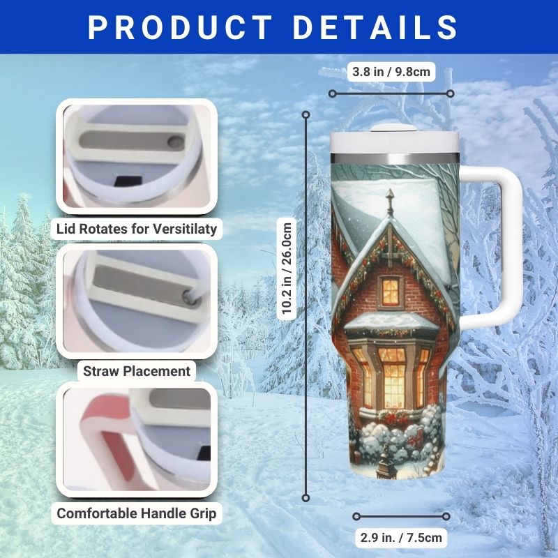 Christmas Vintage House | 40 oz Tumbler