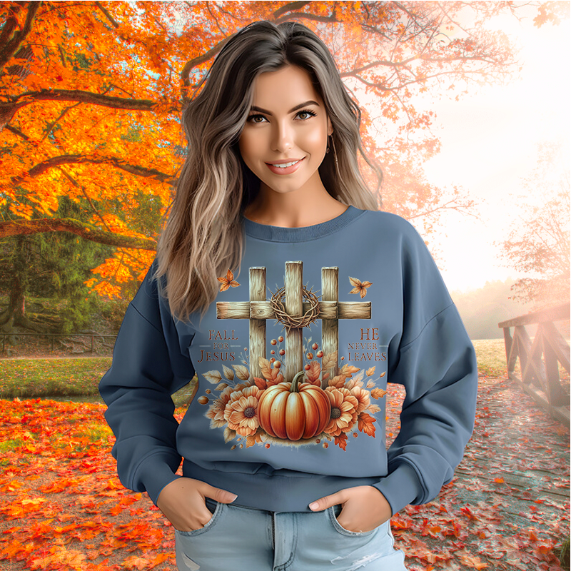 Fall For Jesus | Women's Fall Sweatshirt
