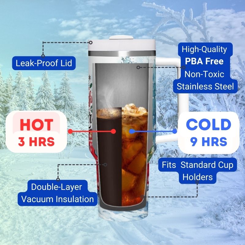 It's The Most Wonderful Time Of The Year Christmas Red Truck | 40 oz Tumbler