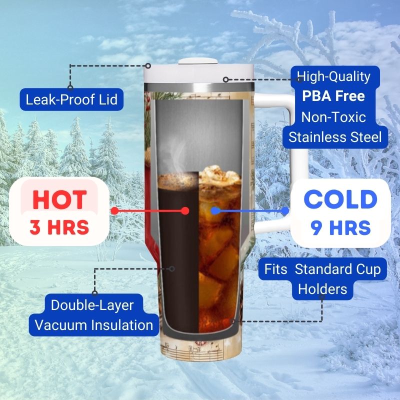 Vintage Red Ice Skates | 40 oz Tumbler