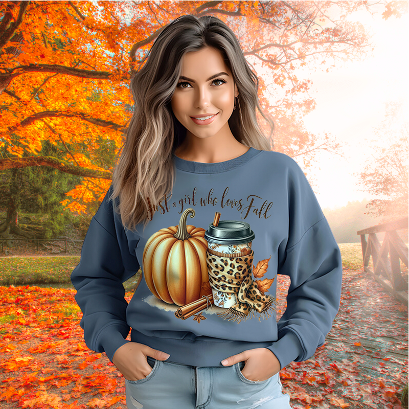 Just A Girl Who Loves Fall | Women's Fall Sweatshirt