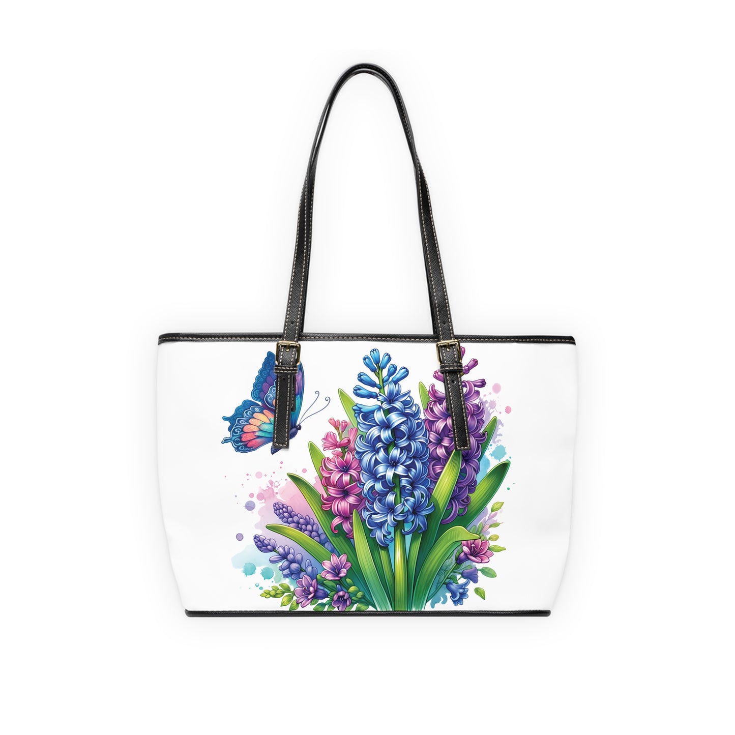 Hyacinth Print Tote Bag to Match Tumbler Drinkware
