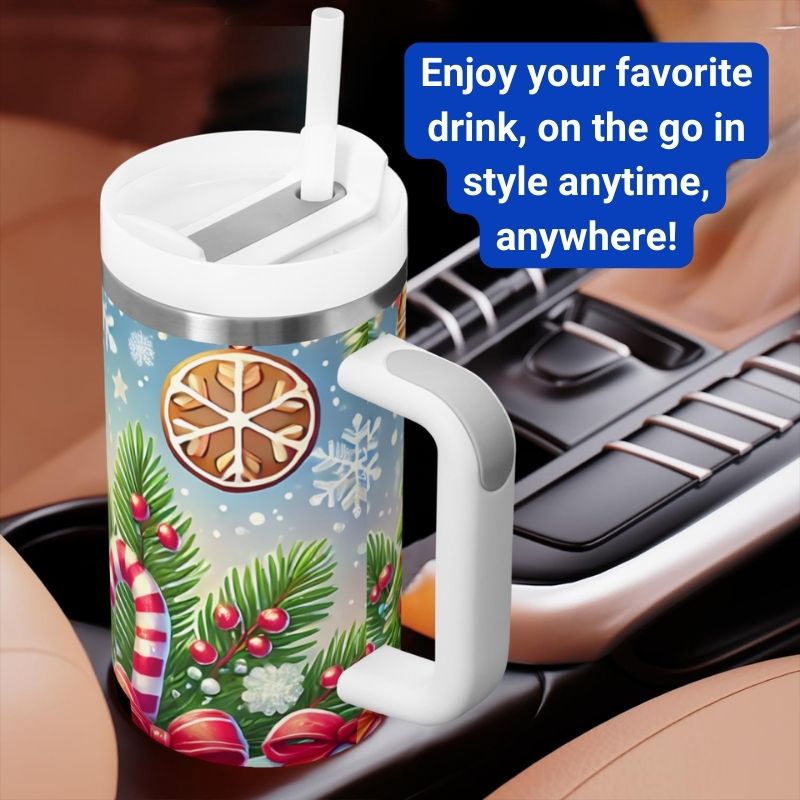 Christmas Candy with Penguin | 40 0z Tumbler