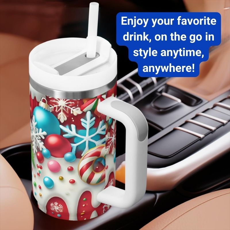 Christmas Candy Soda 40 oz Tumbler