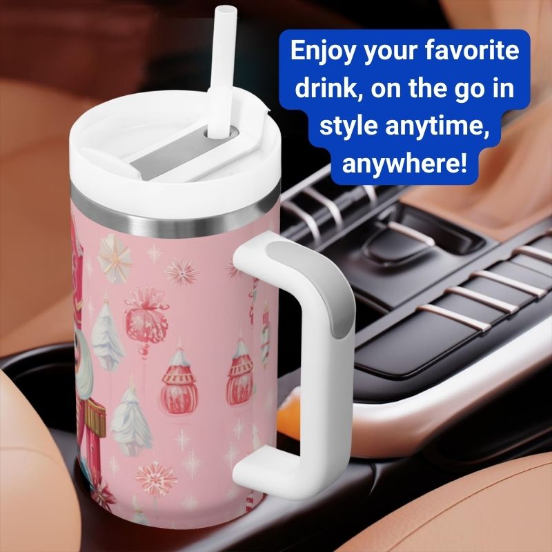 2 Pink Girl Nutcrackers | 40 oz Tumbler