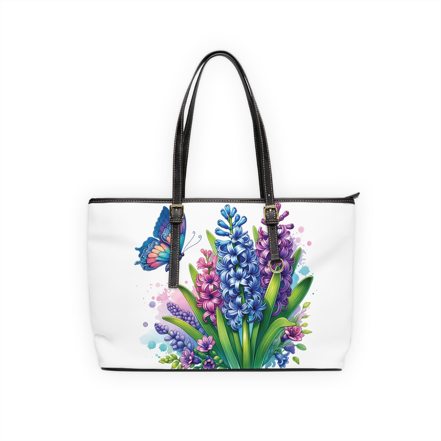 Hyacinth Print Tote Bag to Match Tumbler Drinkware