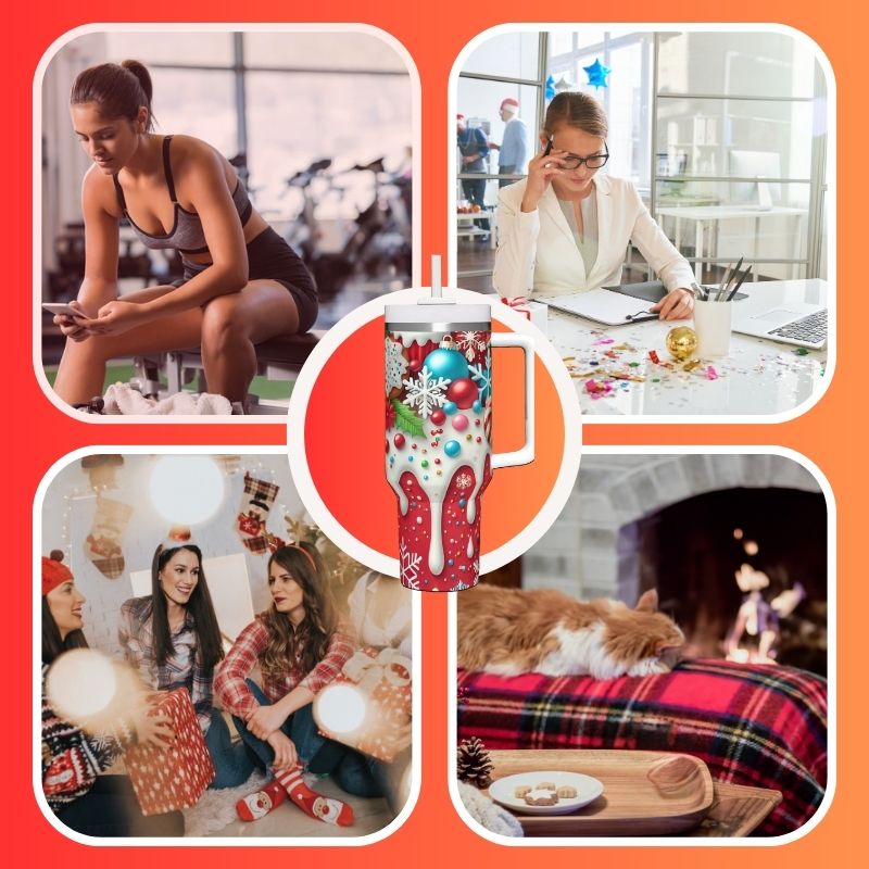 Christmas Candy Soda 40 oz Tumbler