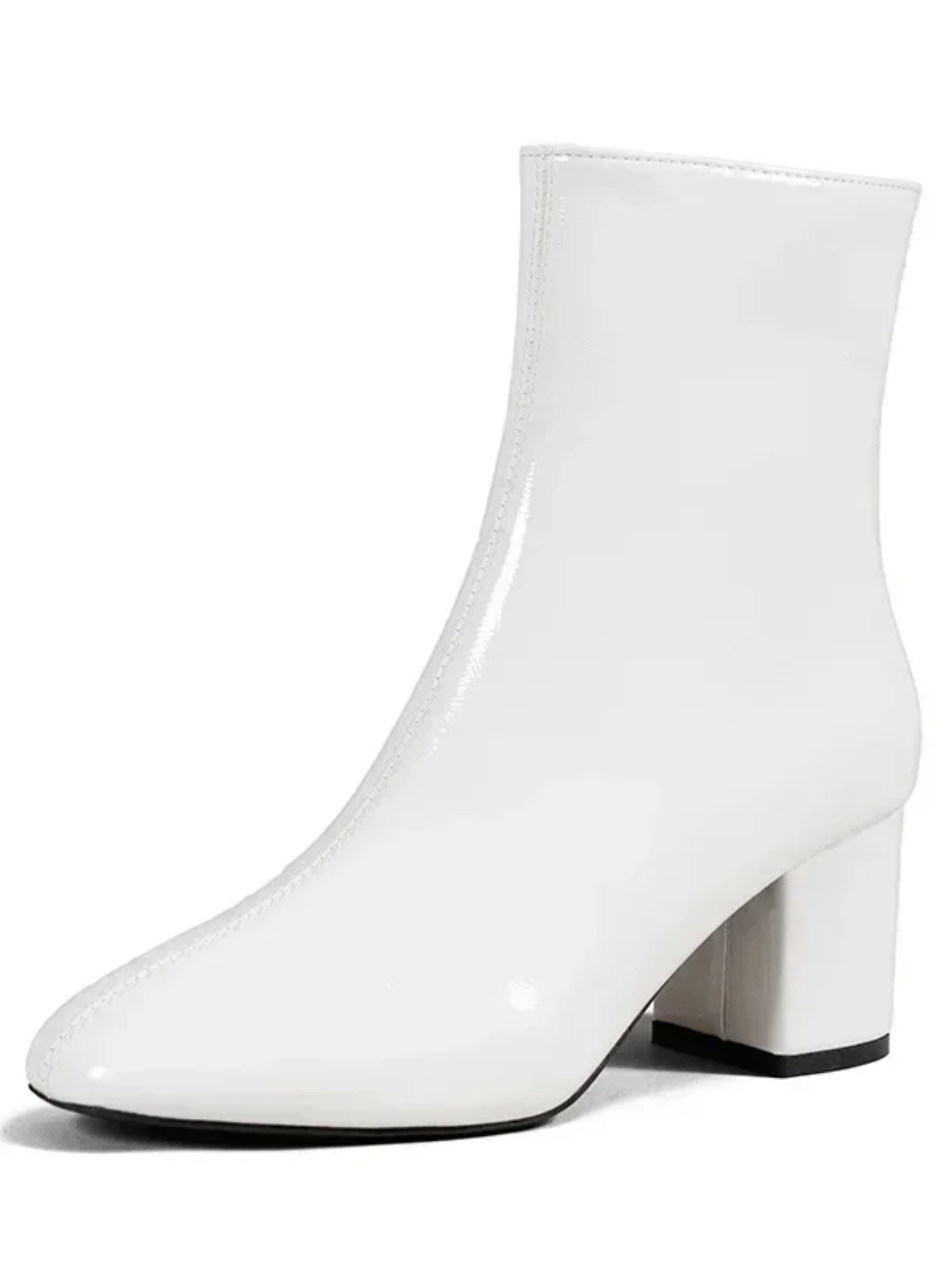 Classic Pointed Toe Ankle Boots With Side Zipper Chelsea Style | Mid Heel