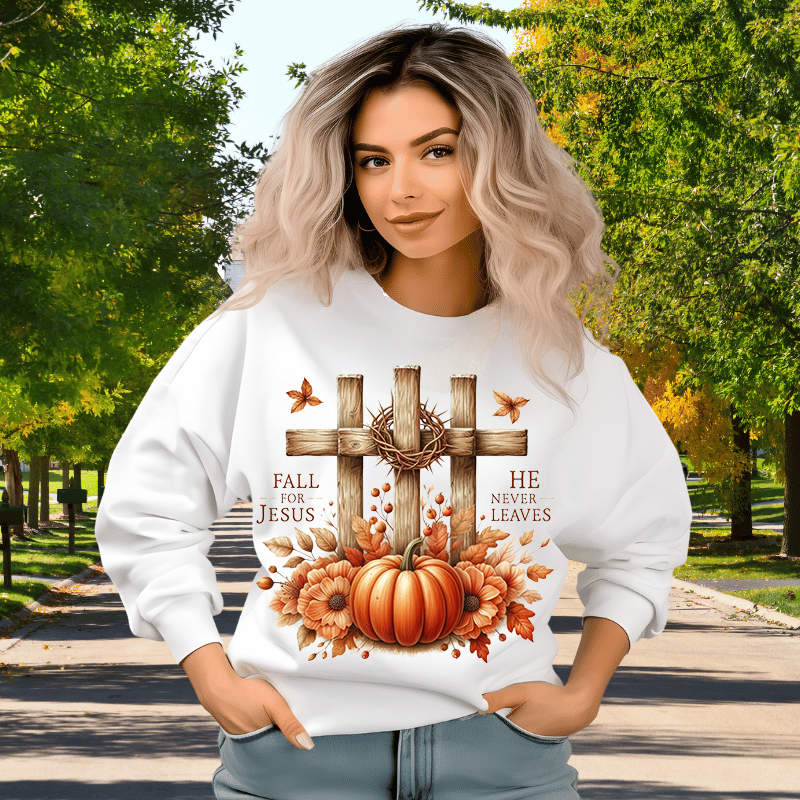 Fall For Jesus | Women's Fall Sweatshirt
