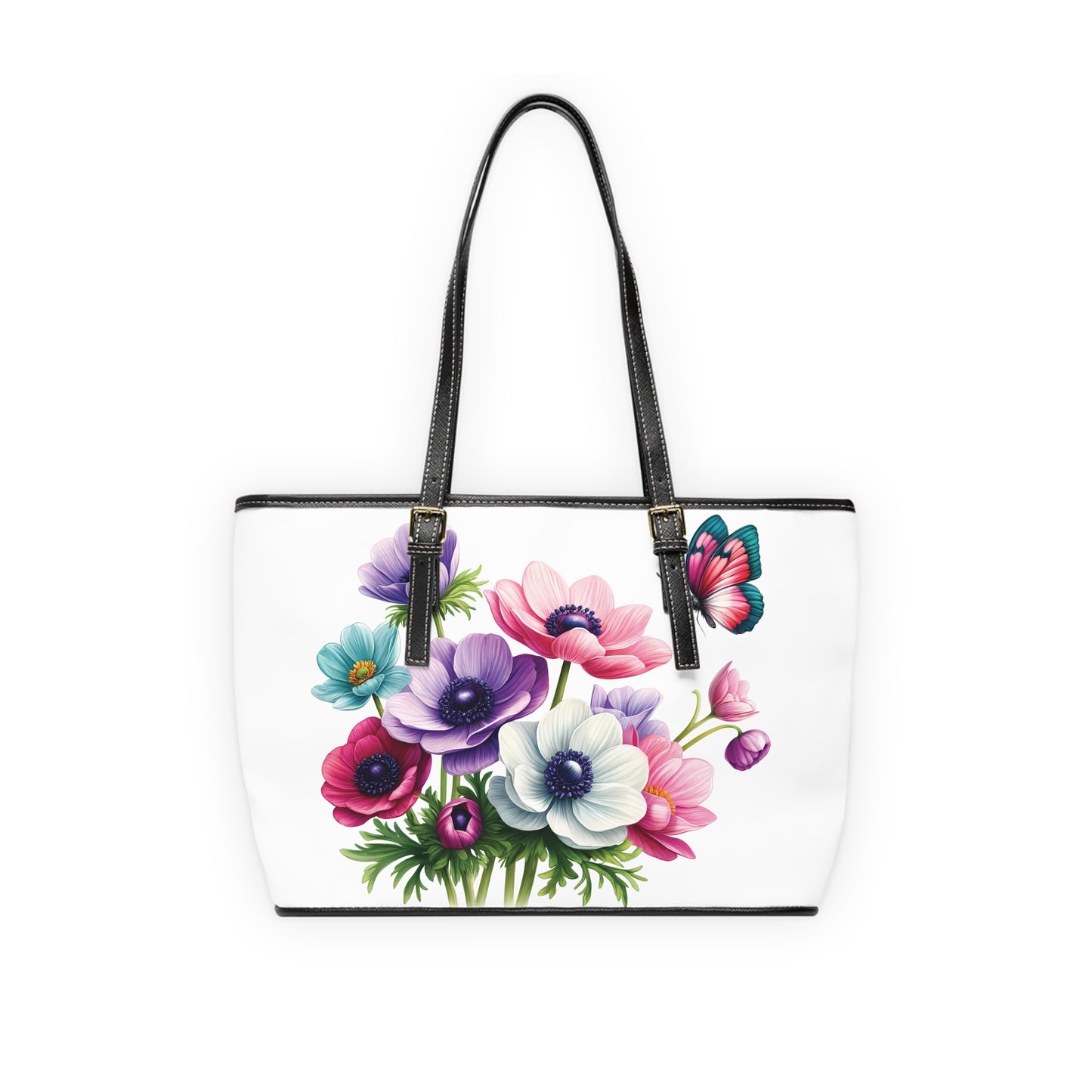 Anemone Print Tote Bag to Match Tumbler Drinkware
