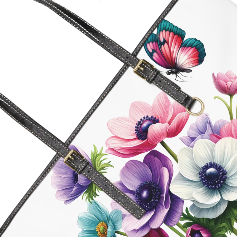 Anemone Print Tote Bag to Match Tumbler Drinkware