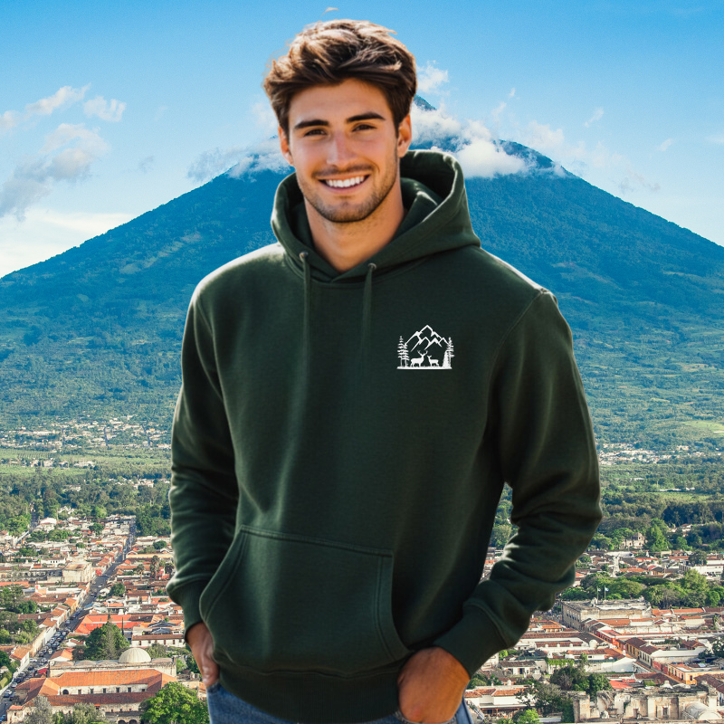 The Mountains Are Calling | Dark Colors | Men's Hoodie