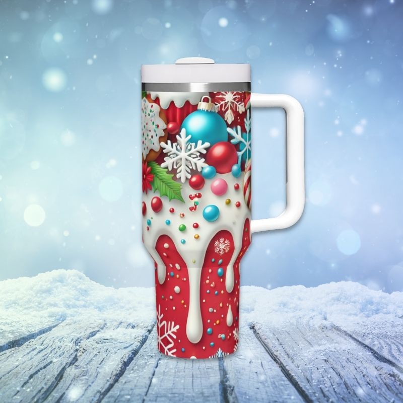 Christmas Candy Soda 40 oz Tumbler