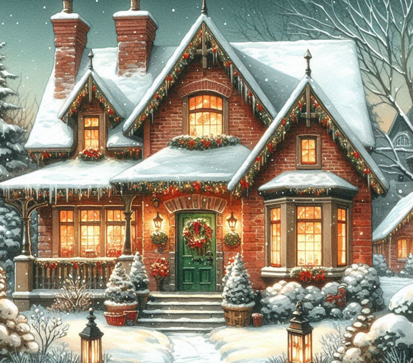 Christmas Vintage House | 40 oz Tumbler