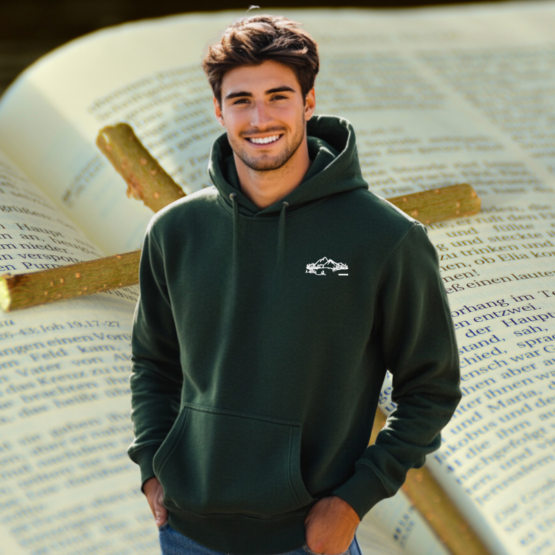 Faith Can Move Mountains | Christian Men's Hoodie