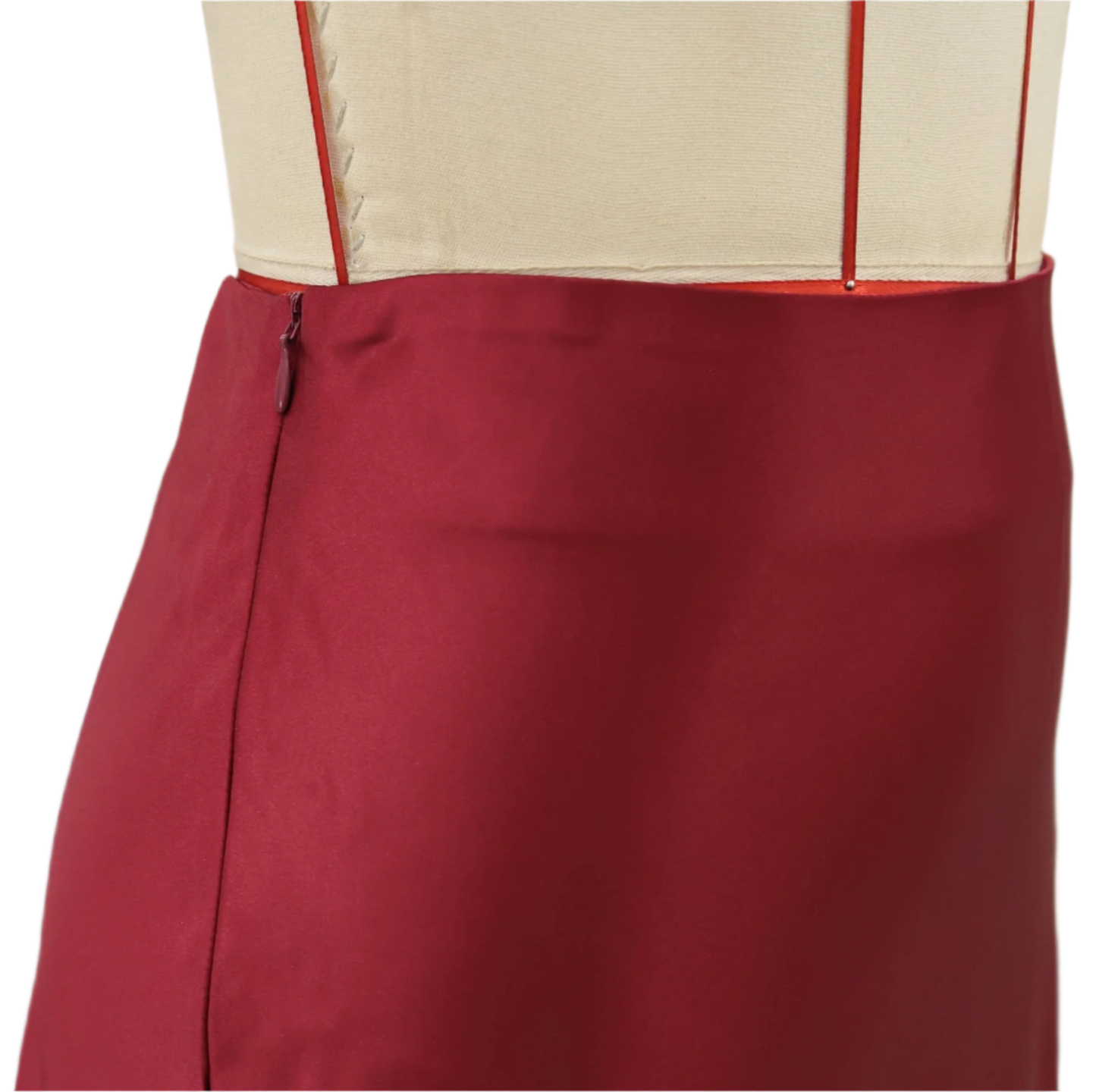 Satin High Waist Pencil Skirt – Office Style