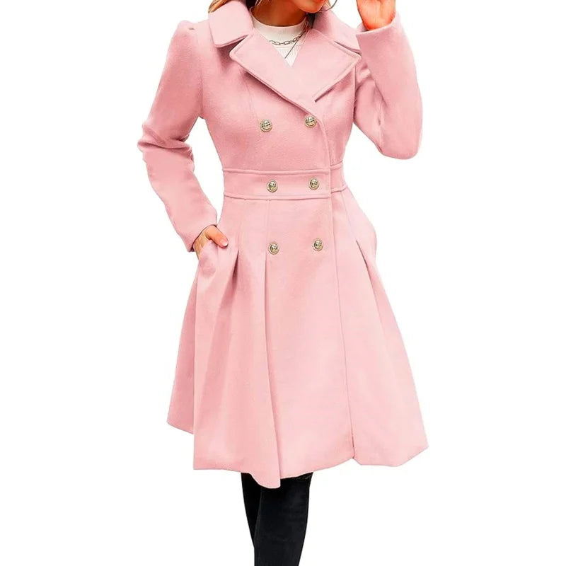 Women's Winter Wool Trench Coat