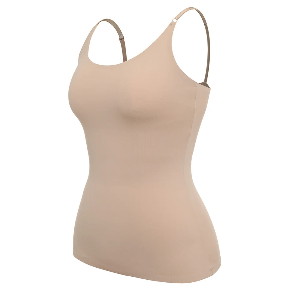 Tummy Control Shapewear Camisole – Seamless Plus Size Tank Top