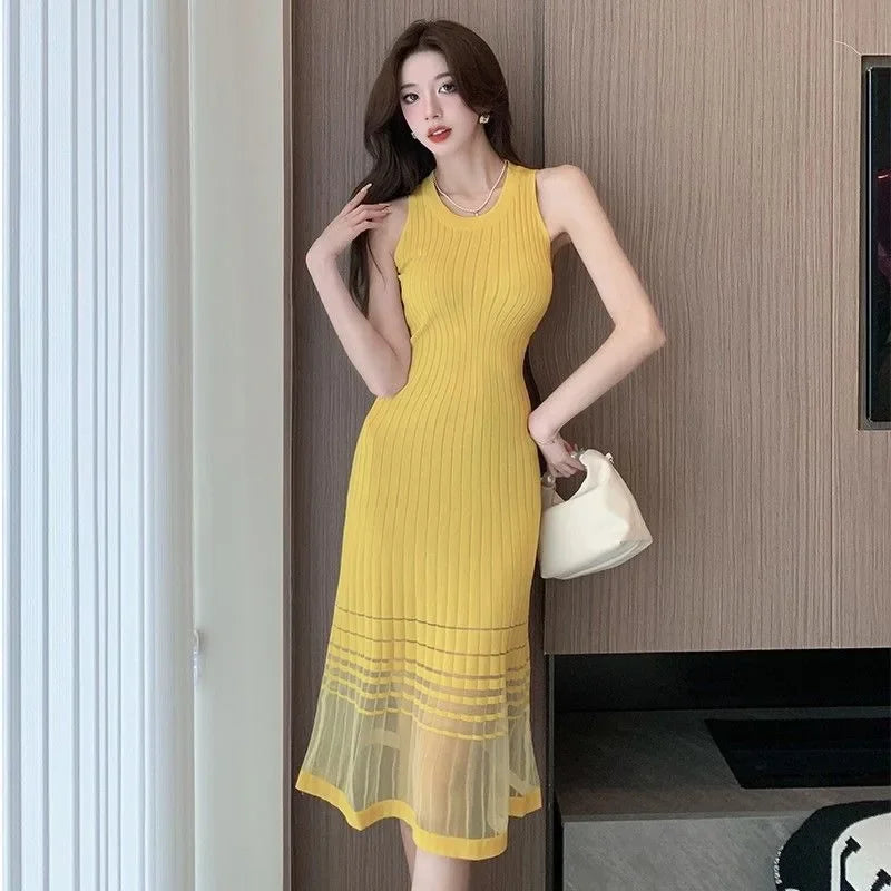 Black Midi Dress For Women Sleek Party Evening Wear