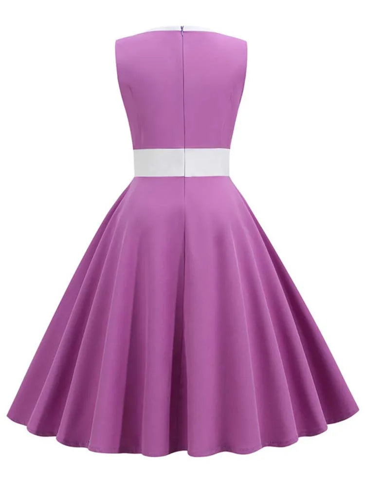 Vintage Rockabilly Summer Dress For Women - Flattering Fit