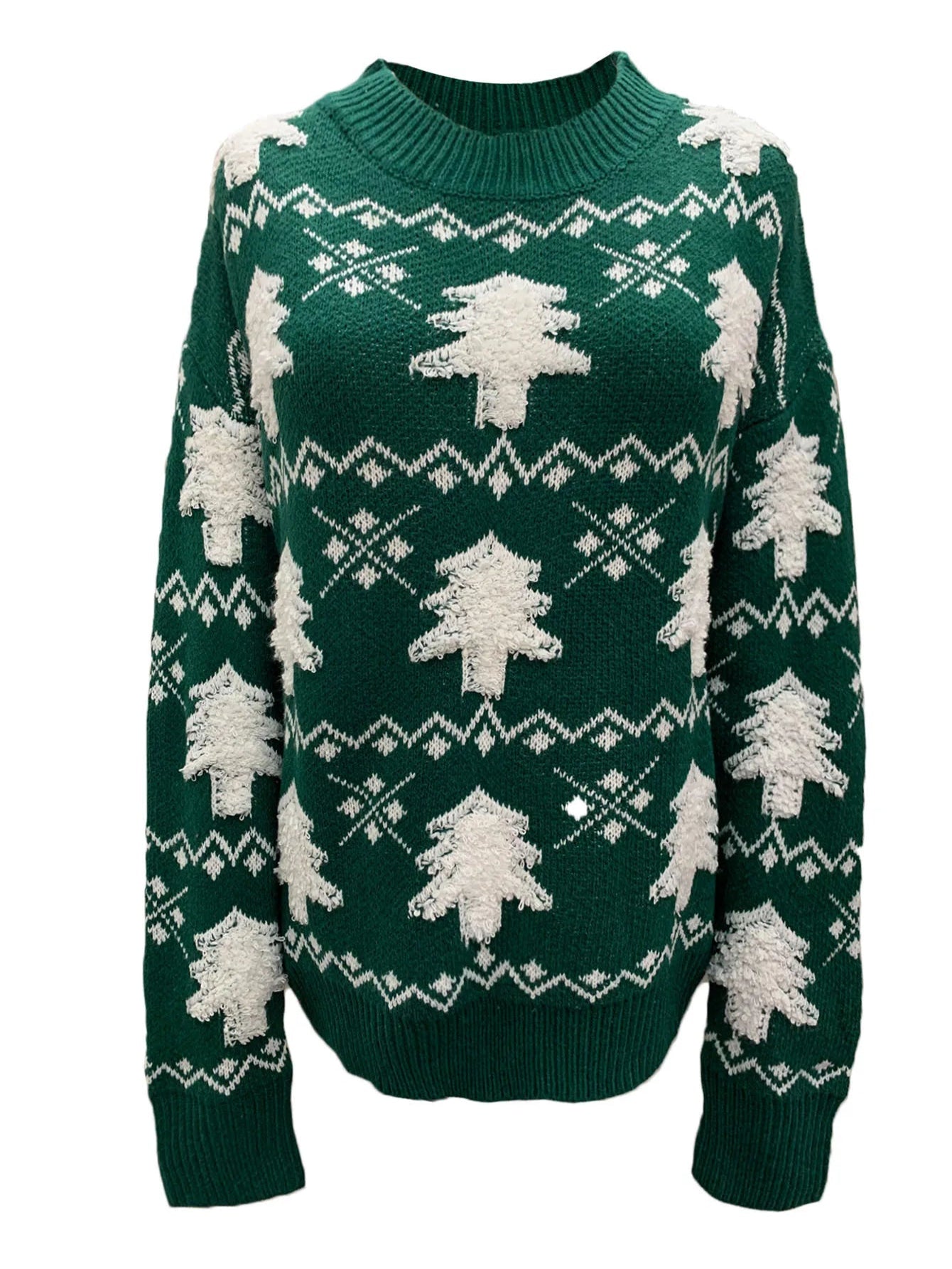 Christmas Sweaters With White Trees