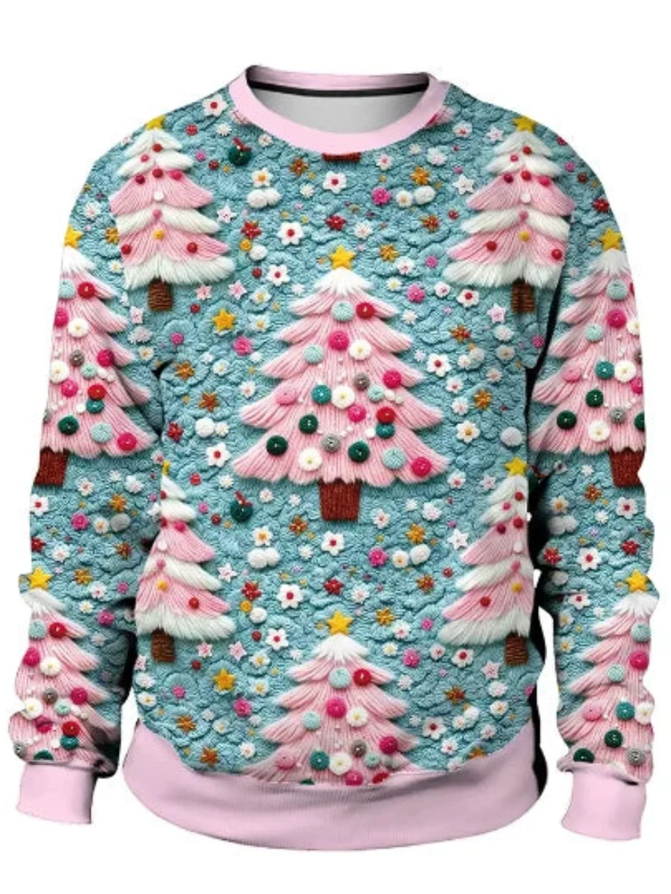 Ugly Christmas 3D Pint Chritmas Printed Sweatshirt