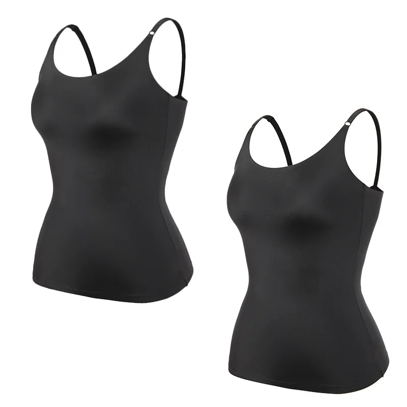 Tummy Control Shapewear Camisole – Seamless Plus Size Tank Top
