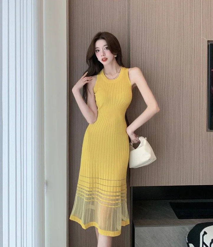 Black Midi Dress For Women Sleek Party Evening Wear