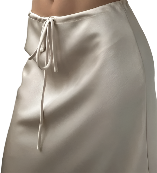 Spring Summer Straight Maxi Satin Silk Skirts