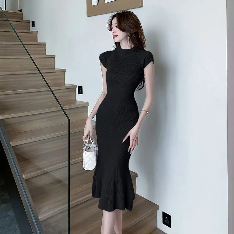 Midi Corset Dress for Women Knit Slim Fit Everyday Comfort