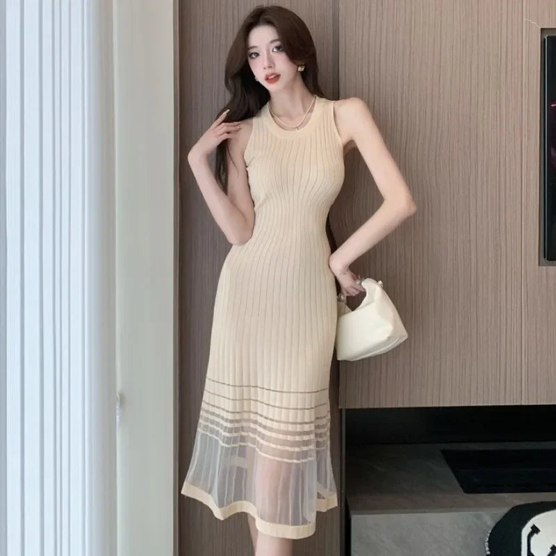 Black Midi Dress For Women Sleek Party Evening Wear