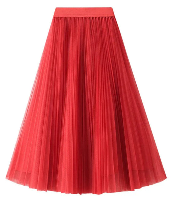 Tulle Maxi Skirt – Boho Summer A-Line Style